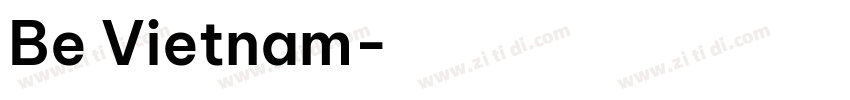 Be Vietnam字体转换